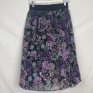 Purple Floral Lola Skirt